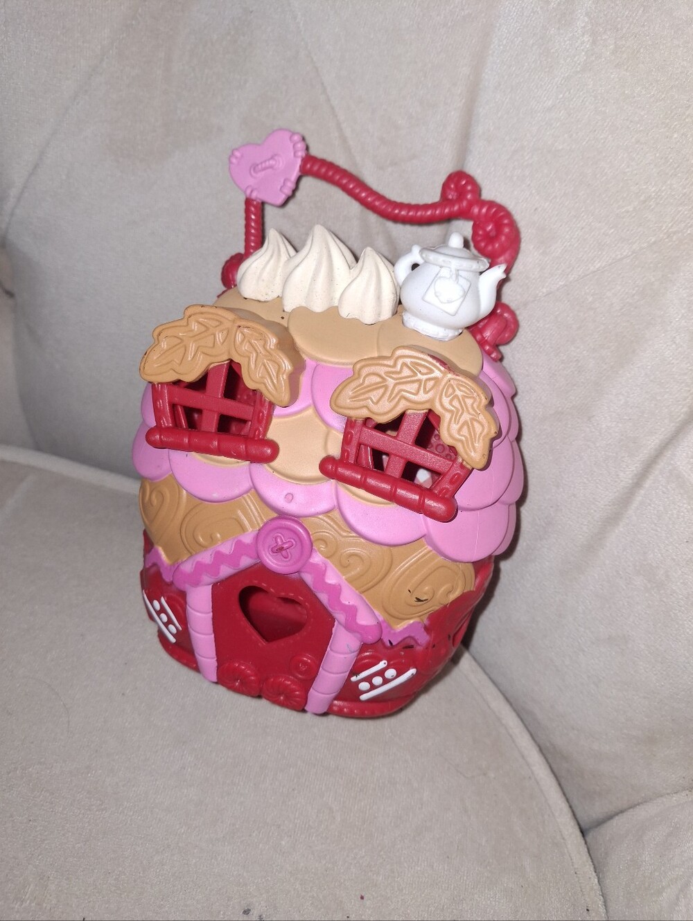 Pink & Red Playhouse Toy Cottage Mini